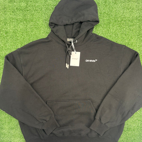 Off-White Black Pullover Hoodie Size Large