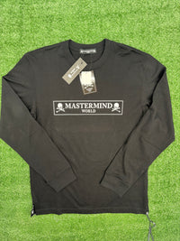Mastermind World Boxed Logo L/S Black Shirt Size Medium (MSRP:$824.00)