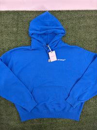 Off-White Blue Pullover Hoodie Size Medium