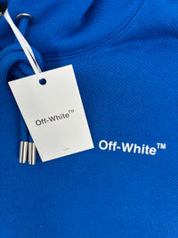 Off-White Blue Pullover Hoodie Size Medium
