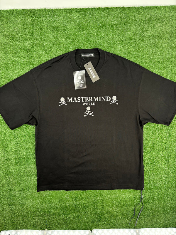 Mastermind World Felt Sparkle Logo Black T-Shirt Size Small (MSRP: $895.00)