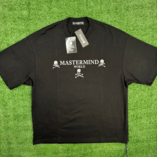Mastermind World Felt Sparkle Logo Black T-Shirt Size Small (MSRP: $895.00)