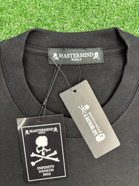 Mastermind World Felt Sparkle Logo Black T-Shirt Size Small (MSRP: $895.00)