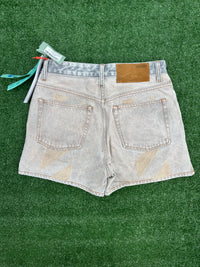 OFF-WHITE Women's Pink Marbled Shorts Size 27