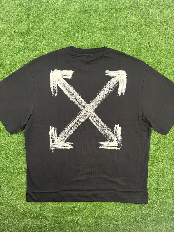 OFF-WHITE "Chalk Arrows" Black Skate T-Shirt Size Medium