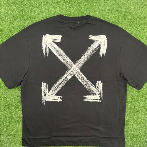 OFF-WHITE "Chalk Arrows" Black Skate T-Shirt Size Medium