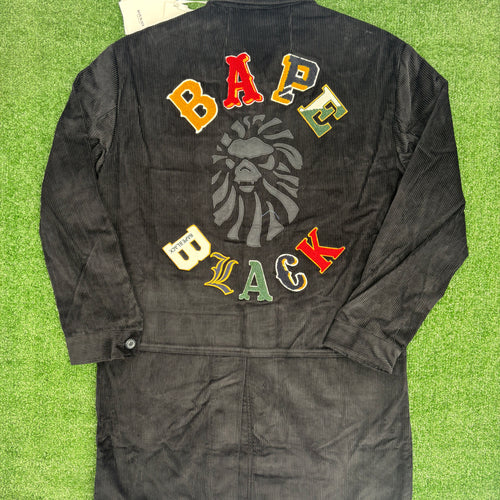 BAPE Black Japan Corduroy Black Down Work Jacket Size XL