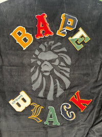 BAPE Black Japan Corduroy Black Down Work Jacket Size Large