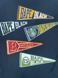 BAPE BLACK College Cardigan Knitted Sweater Size Medium (MSRP: $606)