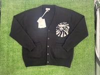 BAPE BLACK College Cardigan Knitted Sweater Size Medium (MSRP: $606)