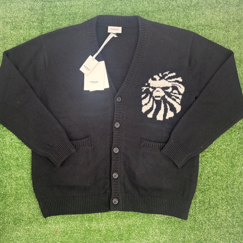 BAPE BLACK College Cardigan Knitted Sweater Size Medium (MSRP: $606)
