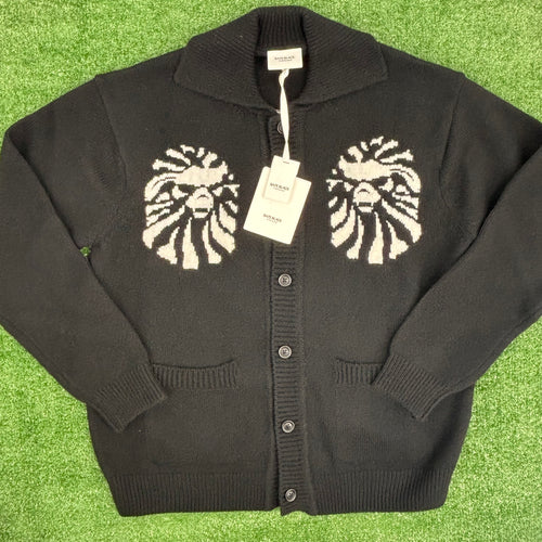 BAPE Black Japan Knitted Black Polo Cardigan Size Large MSRP: ($608.00)