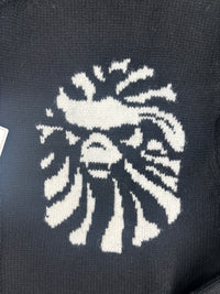 BAPE Black Japan Knitted Black Polo Cardigan Size XL MSRP: ($608.00)