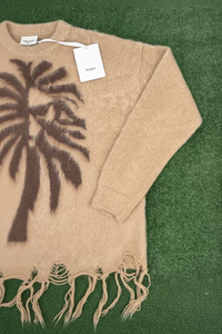 BAPE Black Japan Distress Knitted Sweater Light Beige Size XL (Retail: $608)