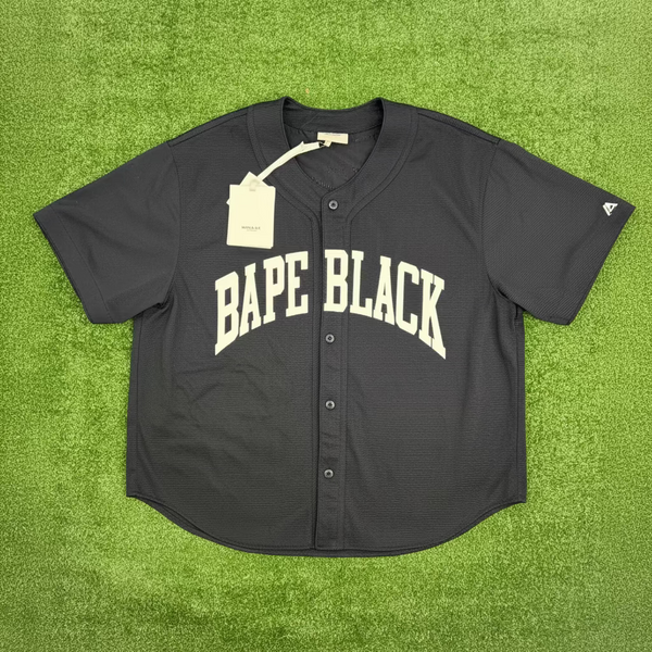 BAPE Black Japan Navy Baseball Jersey Size Large (RETAIL: $395)