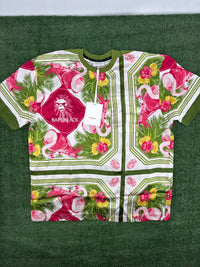 BAPE Black Japan Silk Multi-Color Jersey T-Shirt Size Large (MSRP: $370.00)