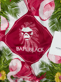 BAPE Black Japan Silk Multi-Color Jersey T-Shirt Size Large (MSRP: $370.00)