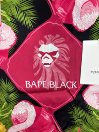 BAPE Black Japan Slik Black Multi-Color T-Shirt Size Large (MSRP: $370)