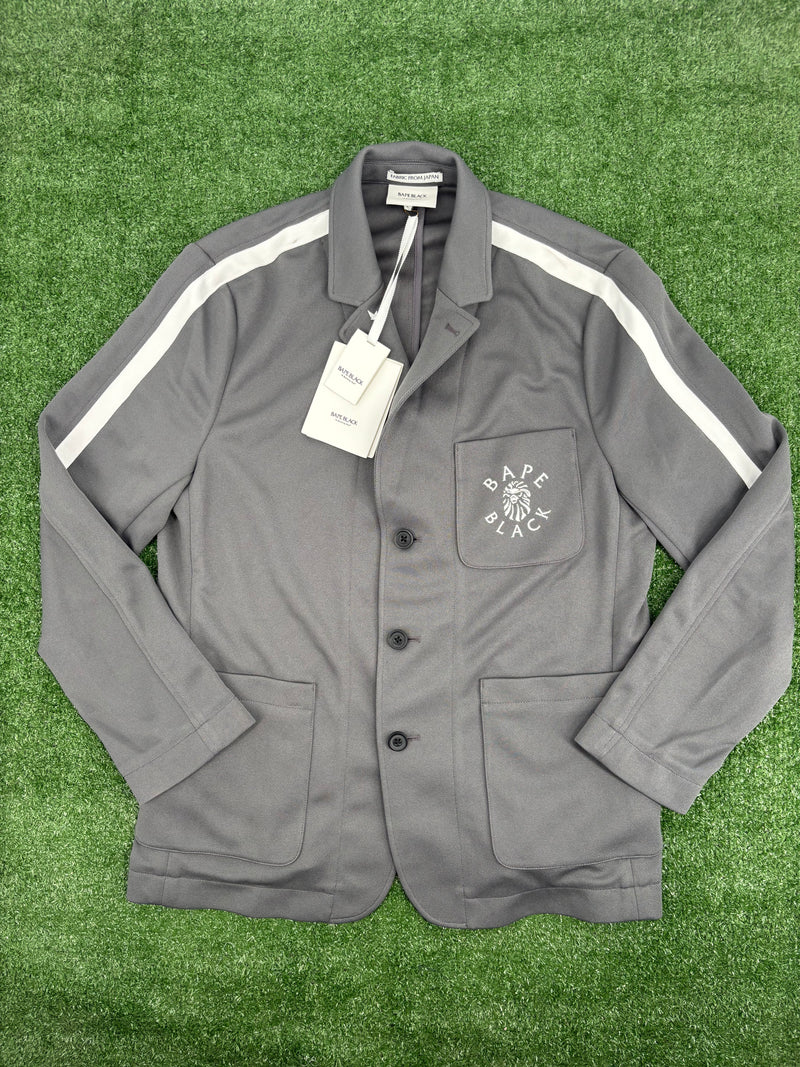 BAPE Black Japan Grey Sport Blazer Jacket Size Large (MSRP: $632.00)