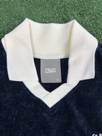 Kith Women's Spencer Bonded Chenille Polo 'Nocturnal' Size XS