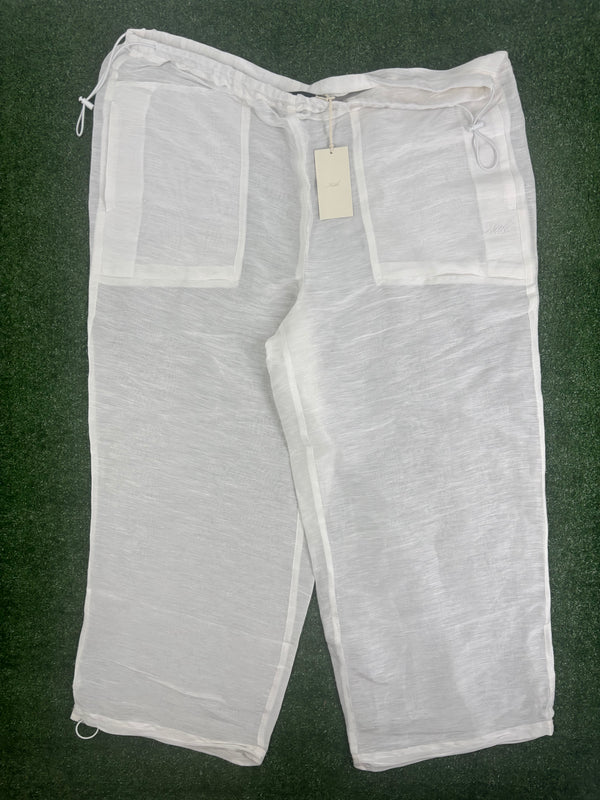 Kith Women's Kavi Sheer Linen Pant 'White' Size XL