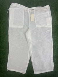 Kith Women's Kavi Sheer Linen Pant 'White' Size XL