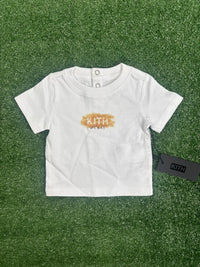 Kith Baby Dubai Desert Box Logo T-Shirt 'White' Size 0/3 Months