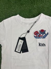Kith Kids Floral Pocket T-Shirt 'White' Size XS