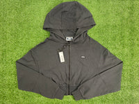 Kith Kids Cropped Fallon Full-Zip Hoodie 'Black' Size XL