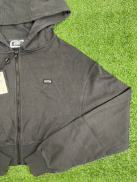 Kith Kids Cropped Fallon Full-Zip Hoodie 'Black' Size XL