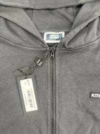 Kith Kids Cropped Fallon Full-Zip Hoodie 'Black' Size XL
