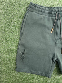 Bape Black Distressed Heavyweight Sweatshorts 'Forest Green' Size Medium