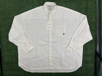 Bape Black Ape Head Oversized Button Down Pocket Shirt 'White' Size Medium