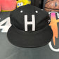 Herschel Whaler 6 Panel "H" Letter Logo Black Hat - Size M/L