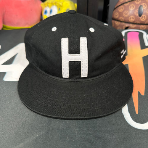 Herschel Whaler 6 Panel "H" Letter Logo Black Hat - Size M/L