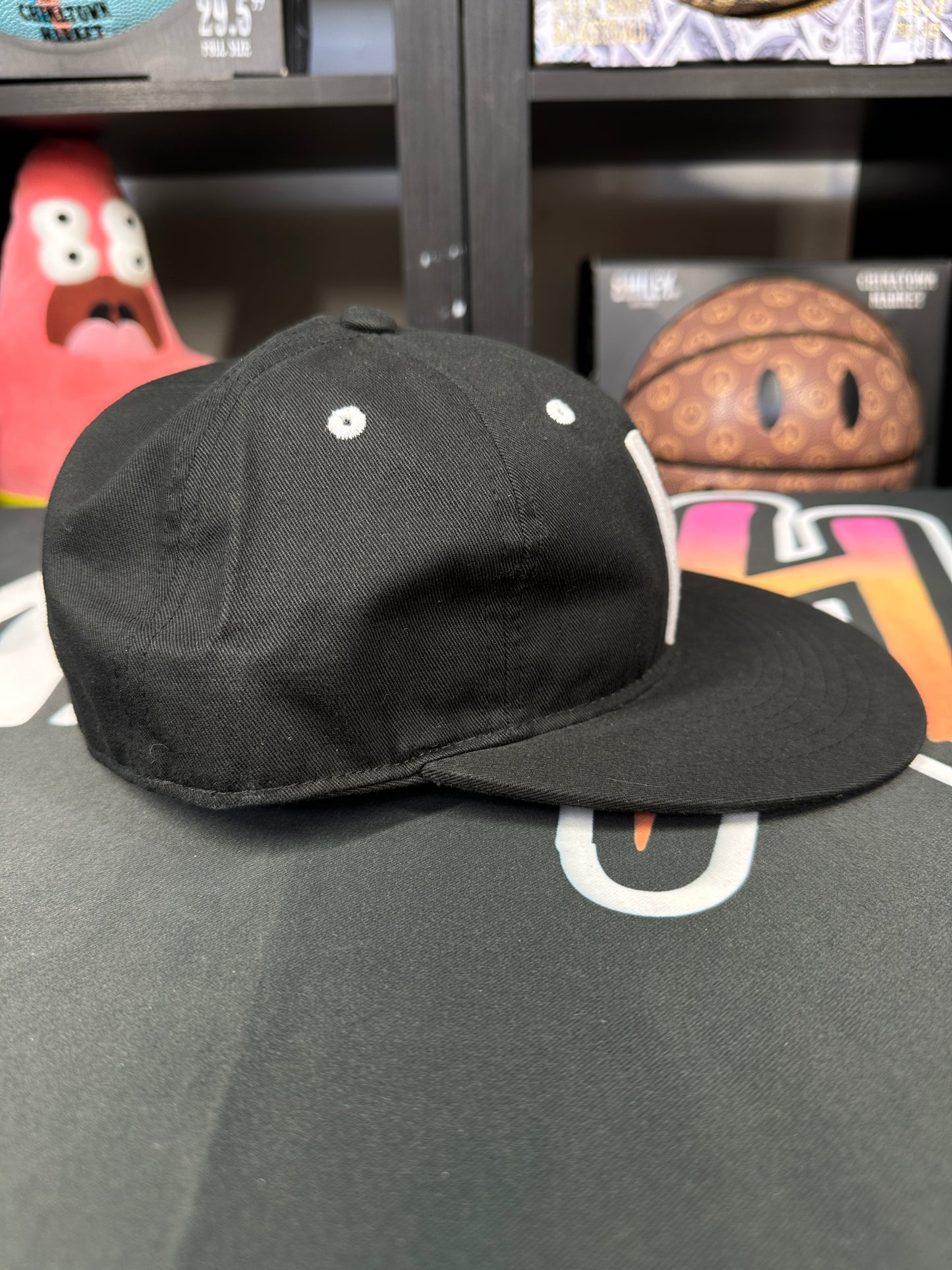 Herschel Whaler 6 Panel "H" Letter Logo Black Hat - Size M/L