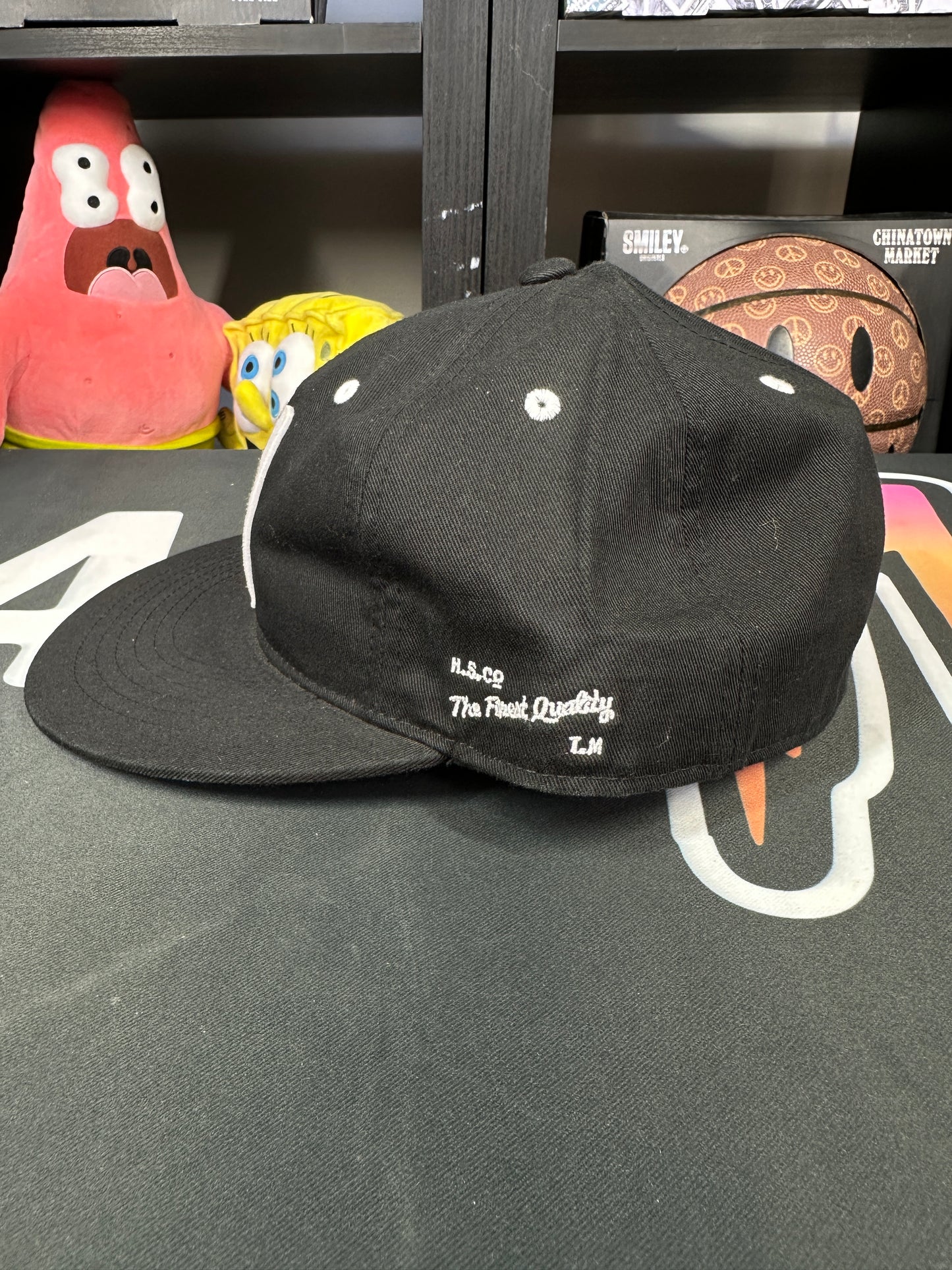 Herschel Whaler 6 Panel "H" Letter Logo Black Hat - Size M/L