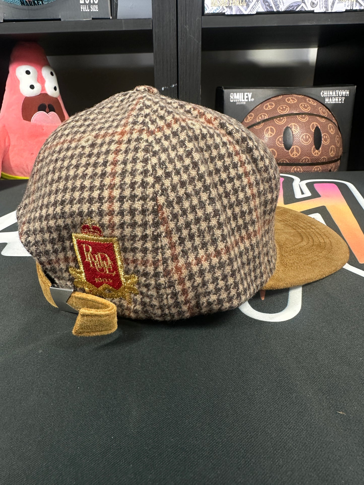 Rhude Houndstooth Duck Hunter SnapBack Hat MSRP: $300.00