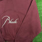 RHUDE Authentic Embroidered Crewneck Sweater-Burgundy-Size Large Mens MSRP:$680.00