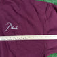RHUDE Authentic Embroidered Crewneck Sweater-Burgundy-Size Large Mens MSRP:$680.00