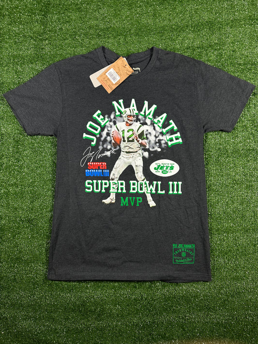 Mitchell & Ness Men's Joe Namath NFL Jets T-Shirt - Size SM