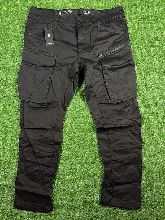 G-Star Raw Rovic Zip 3D Tapered Men's Black Cargo Pants - Size 38W/32L