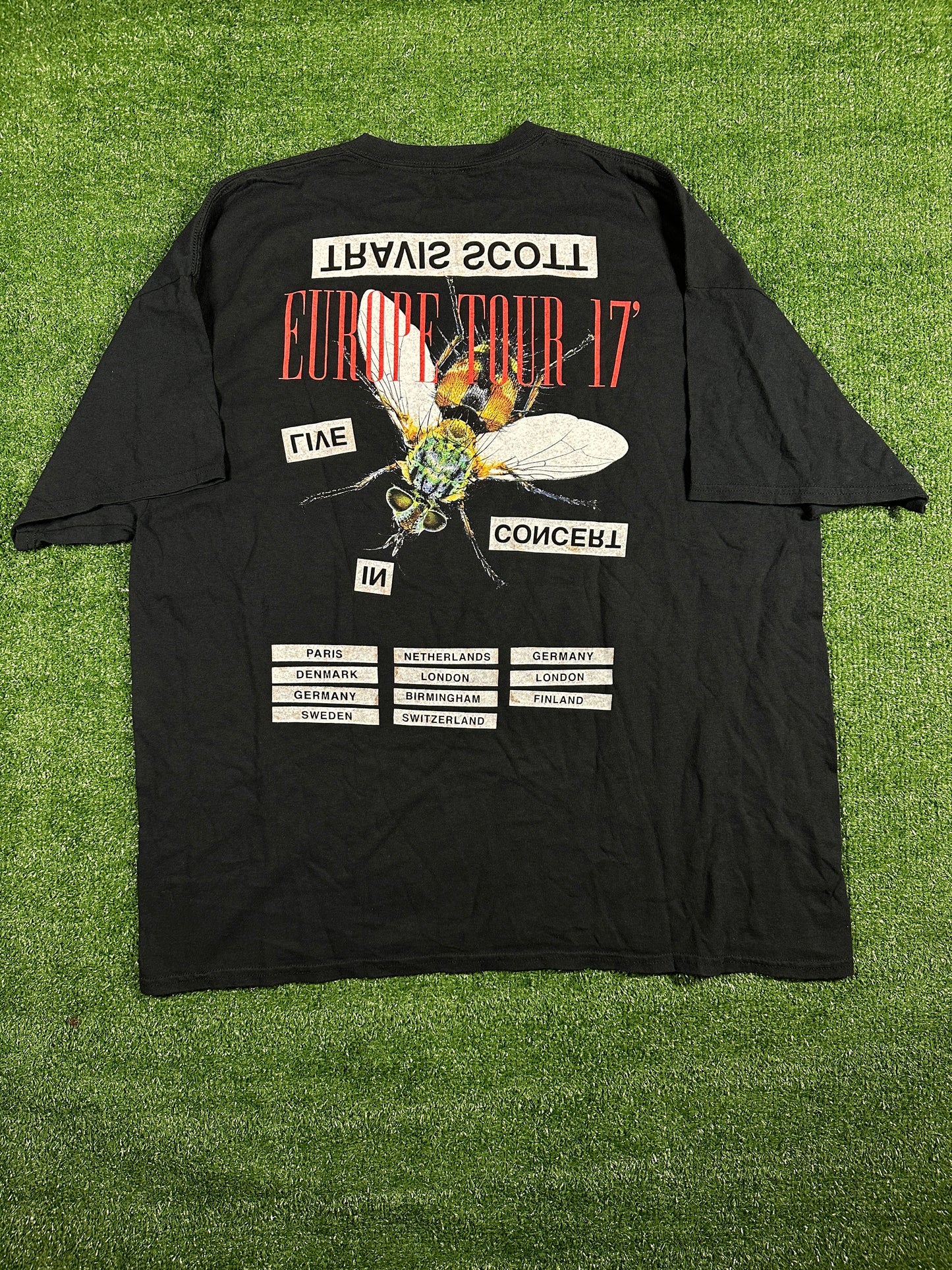 Travis Scott Birds In The Trap Europe Official Tour T-shirt 'Fly' - Size XXL (Gently Used)