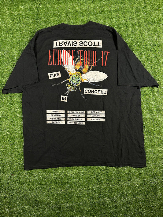 Travis Scott Birds In The Trap Europe Official Tour T-shirt 'Fly' - Size XXL (Gently Used)