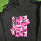 Anti-Social Club X Undeafeted Exclusive Black/Pink Pullover Hoodie - Size Small