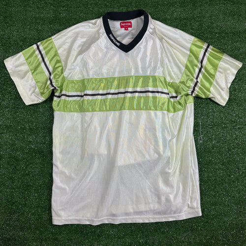 Supreme SS18 Green/White Soccer Jersey Size Medium