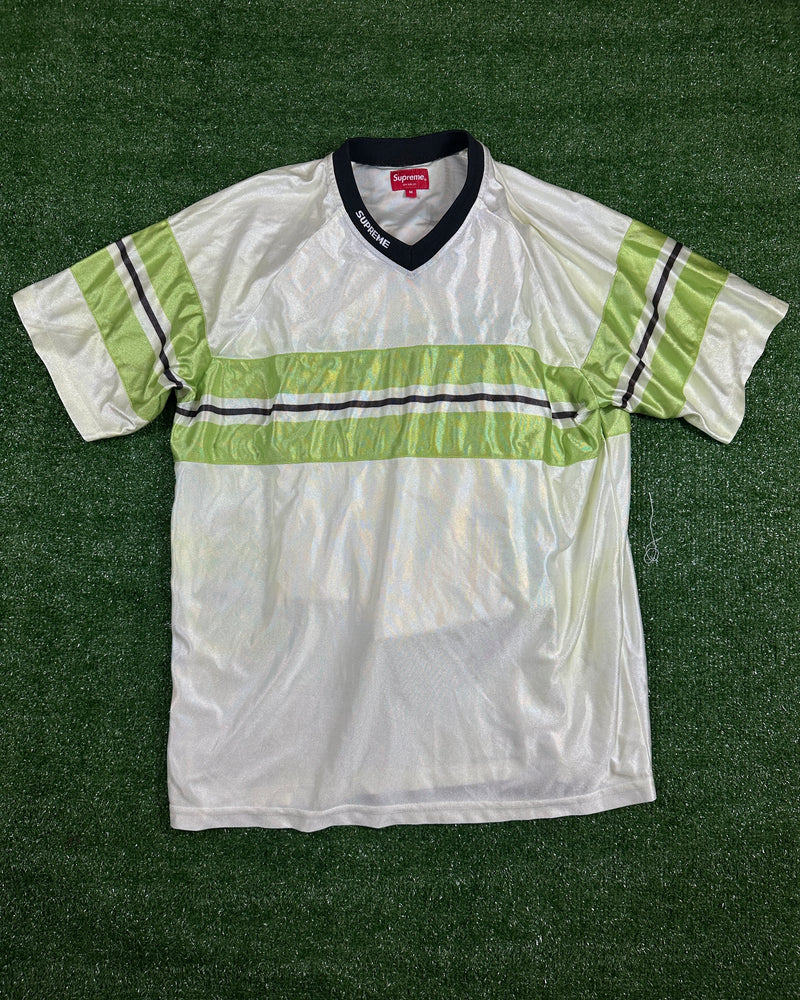 Supreme SS18 Green/White Soccer Jersey Size Medium