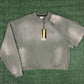RHUDE Authentic Embroidered Crewneck Sweater-Sundry Olive-Size Large MSRP:$680.00