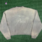 RHUDE Authentic Embroidered Crewneck Sweater-Sundry Elephant-Size Medium MSRP:$680.00