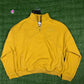 RHUDE Authentic Embroidered Crewneck Sweater-Mustard Yellow-Size Small Mens MSRP:$680.00